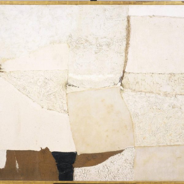      Alberto Burri Composition in White 1955