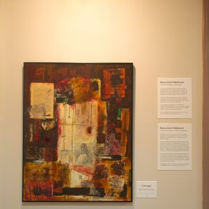 Courage painting at my exhibit