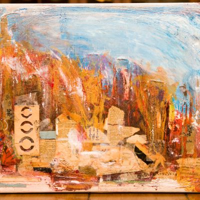 mixed media, 16x20 on canvas