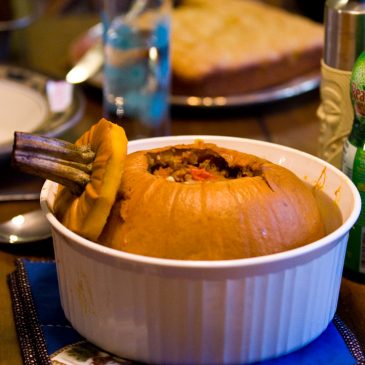 Chili Stew in a Pumpkin