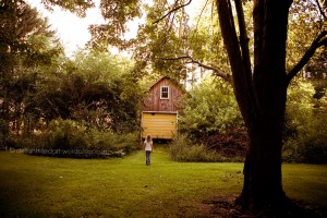 August Ontario overgrown barn