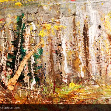 November woods: when paper scraps start to appear, I must be getting somewhere.