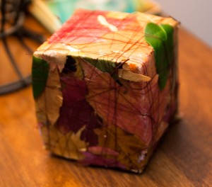 wrapped cube art