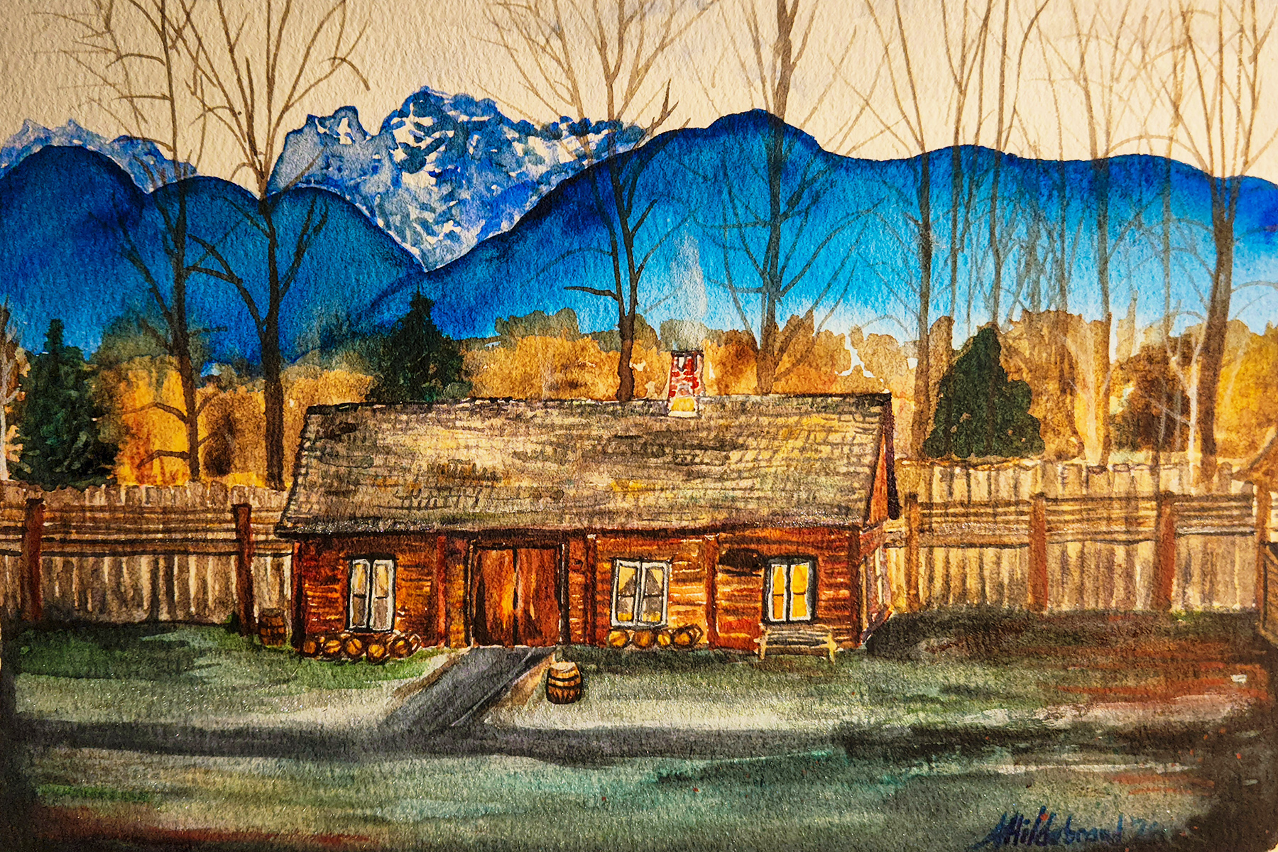 Cooperage in winter