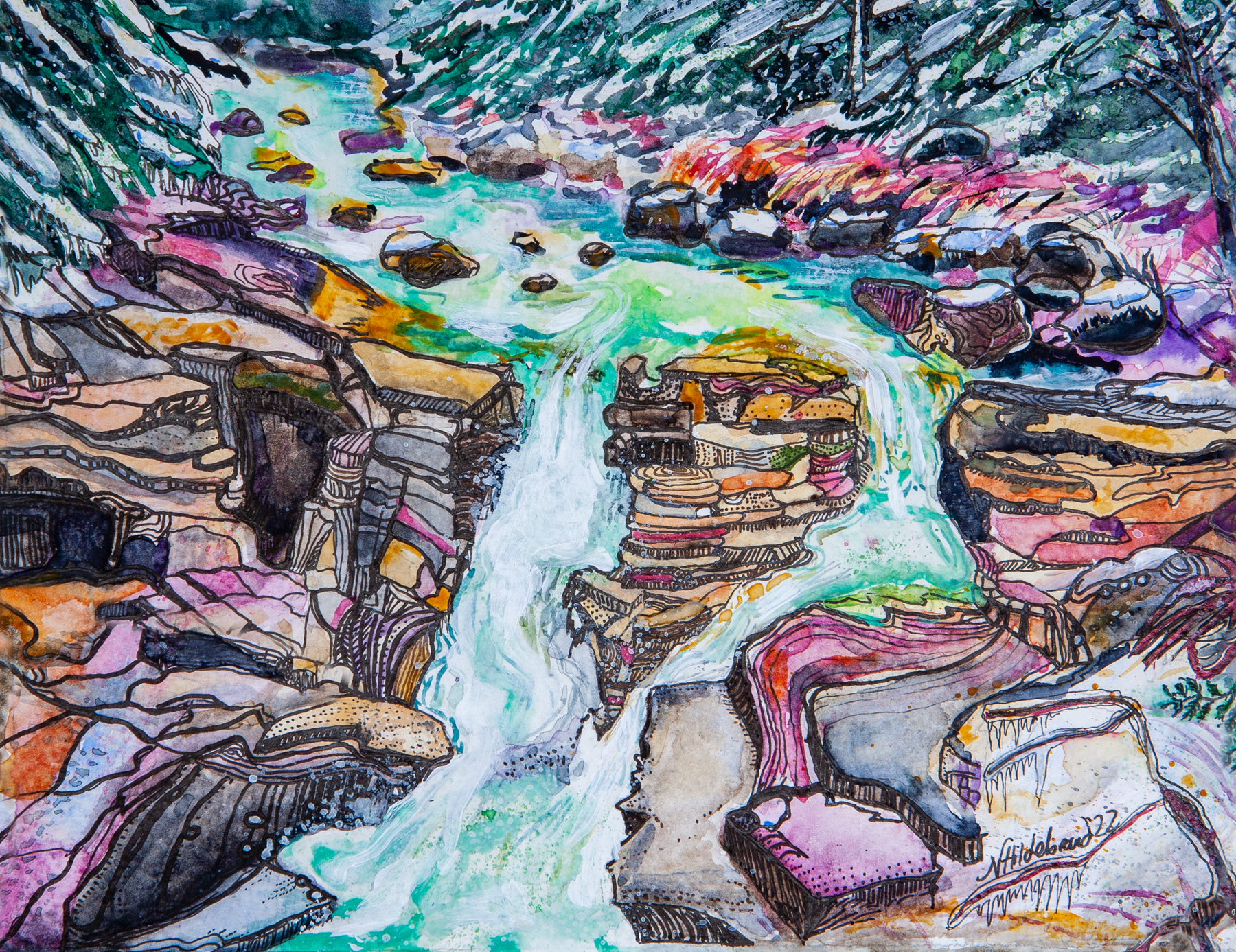 Gold Creek, Upper Falls